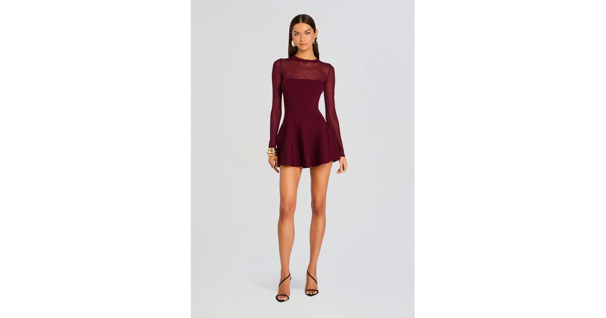 SER.O.YA Joselyn Knit Mini Dress in Red | Lyst SER.O.YA Joselyn Knit Mini Dress in Red | Lyst