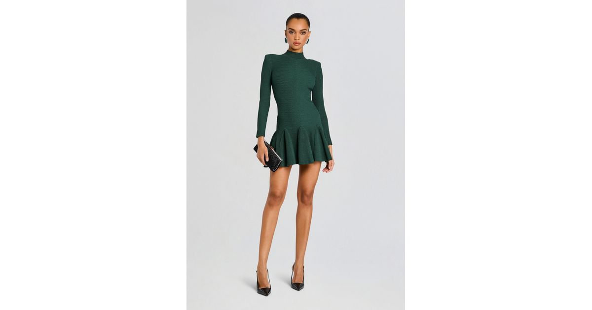 retrofte Sydonie Metallic Knit Dress in Green | Lyst retrofte Sydonie Metallic Knit Dress in Green | Lyst