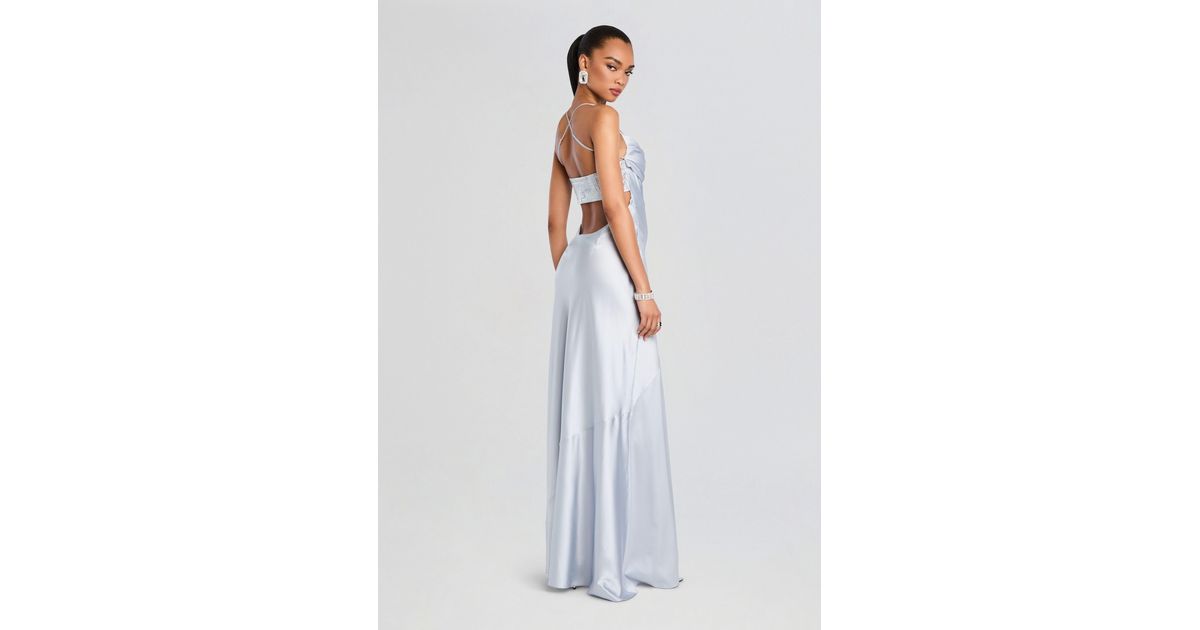retrofete emery embellished silk dress Retrofete Emery Maxi Dress