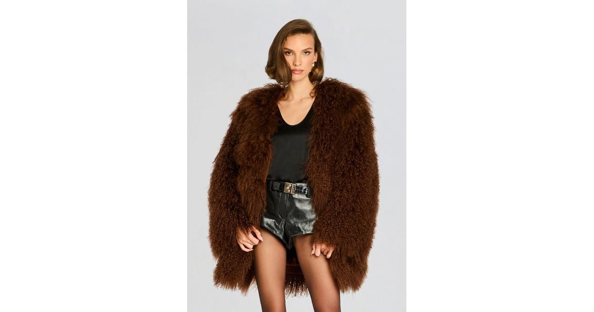 Luxe Fur Suede Leather Jacket: Statement Piece