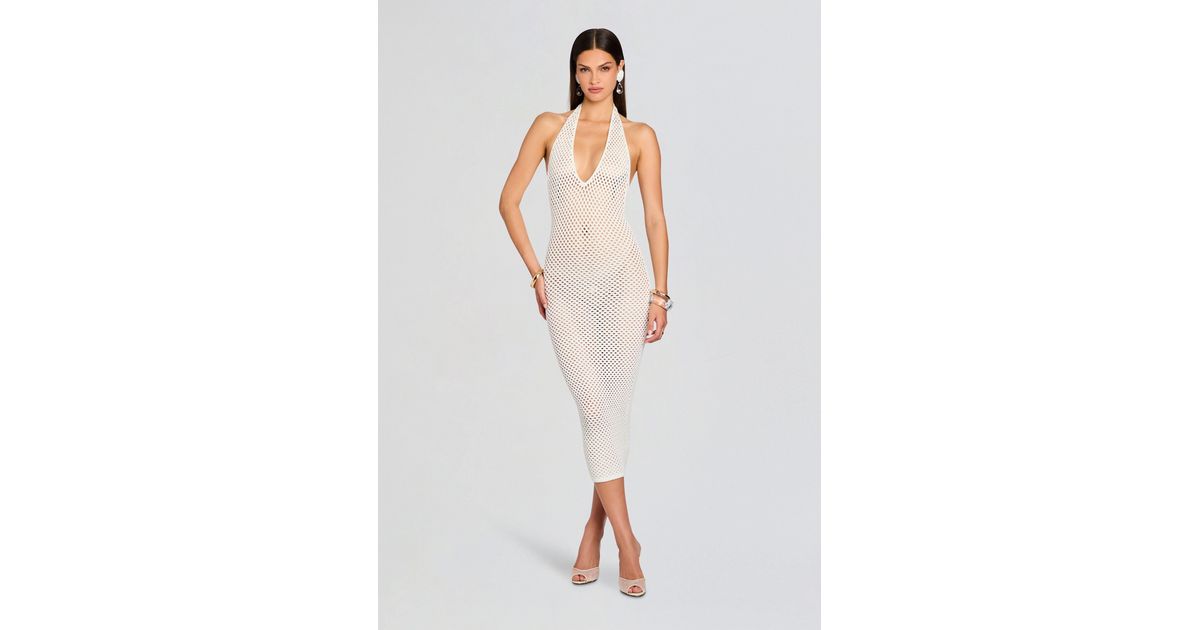 SER.O.YA Mags Crochet Midi Dress in White | Lyst SER.O.YA Mags Crochet Midi Dress in White | Lyst