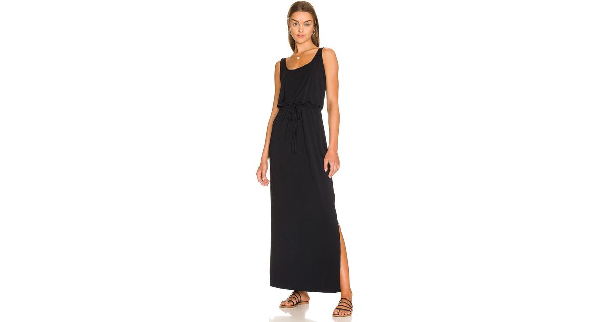 Commando Synthetic Butter Maxi Dress in Black | Lyst