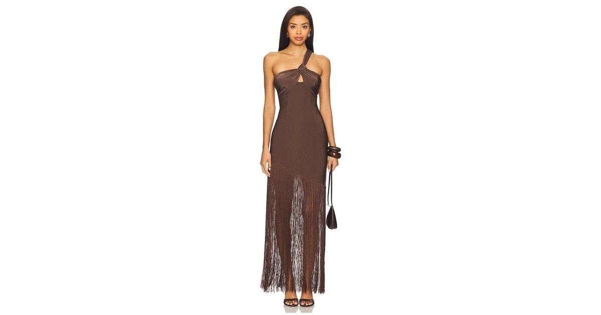 House of Harlow 1960 X Revolve Perlita Maxi Dress in Brown | Lyst