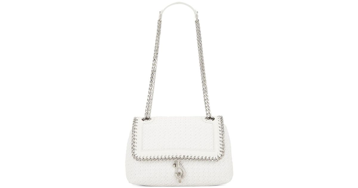 Rebecca Minkoff Edie Whip Chain Crossbody in White Lyst