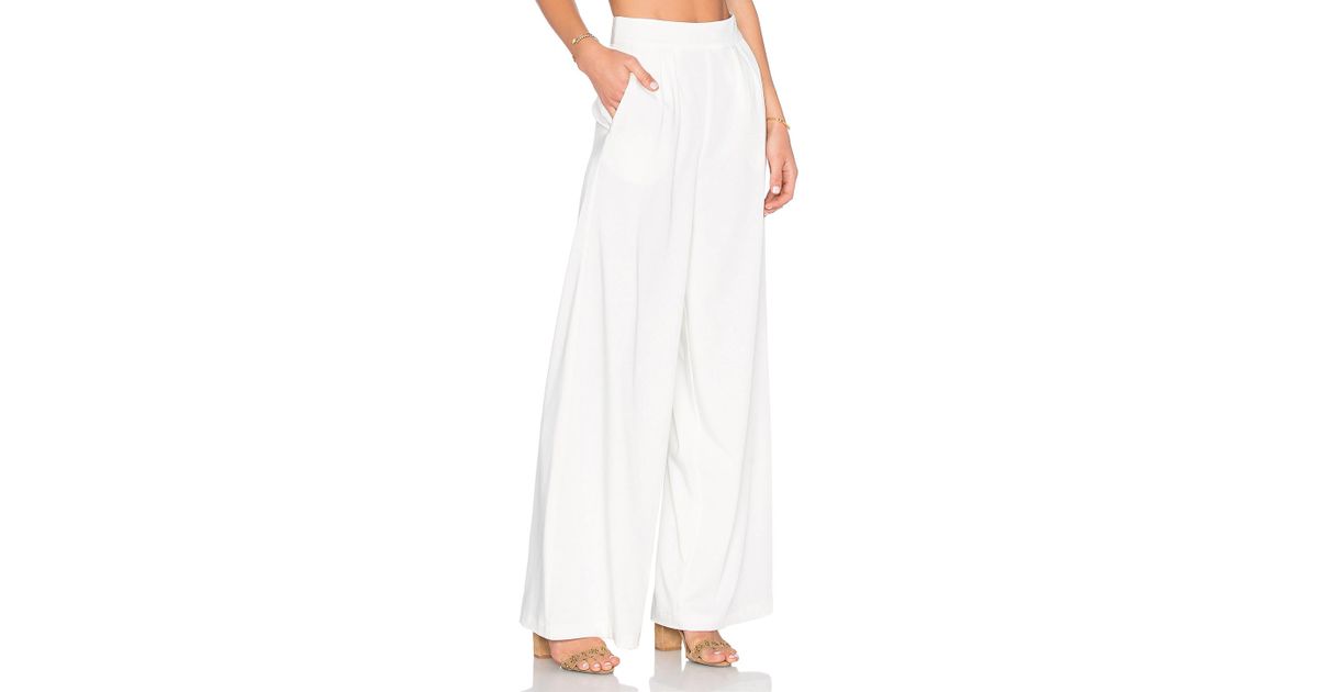 House of Harlow 1960 X Revolve Charlie Wide Leg Pant in White | Lyst