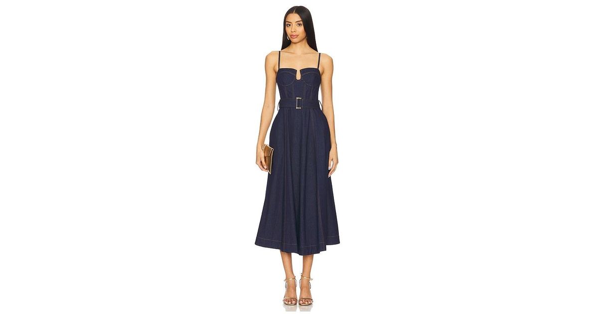 karina grimaldi denim dress Karina Grimaldi Jenna Denim Mini Dress in Blue Denim M