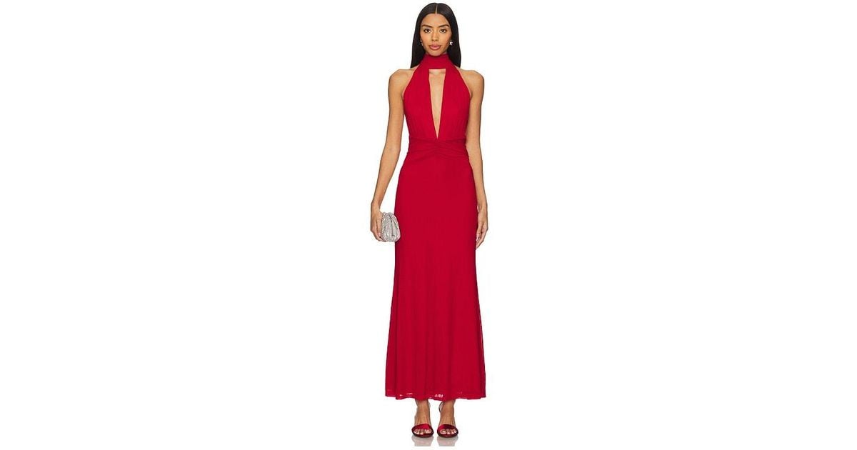antoine maxi dress Runaway the Label Antoine Maxi Dress in Red