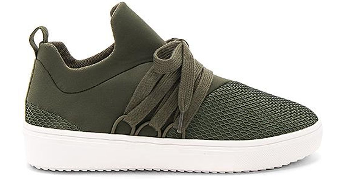steve madden lancer sneaker olive