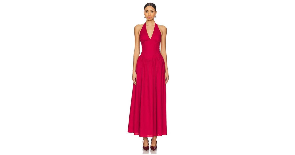 MORE TO COME Bexley Maxi Dress in Red | Lyst UK