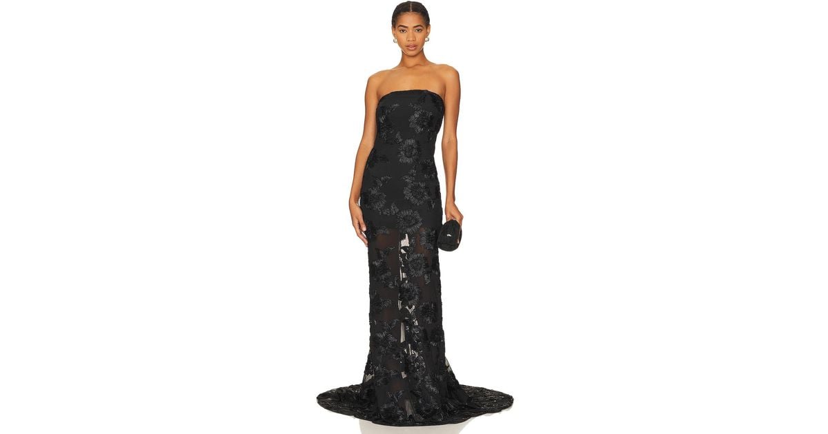 ROTATE BIRGER CHRISTENSEN Mesh Tube Dress in Black | Lyst