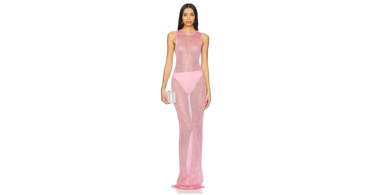 alix maxi dress superdown superdown Alix Maxi Dress in Pink