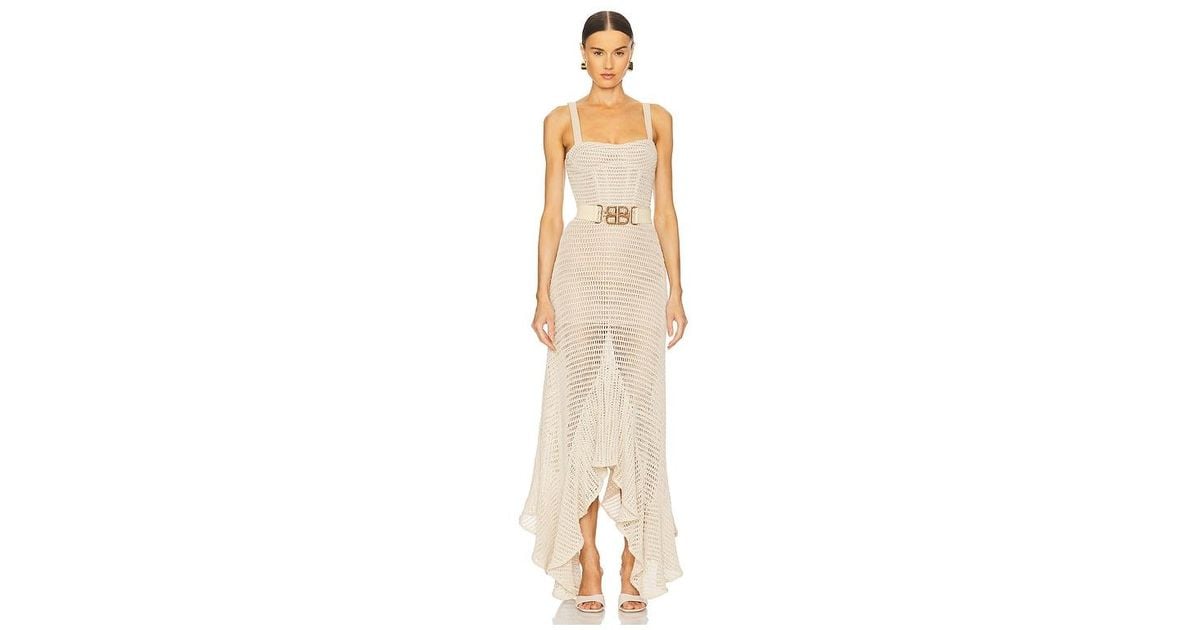 bronx and banco crochet dress Mia Crochet Long Sleeve Maxi Dress