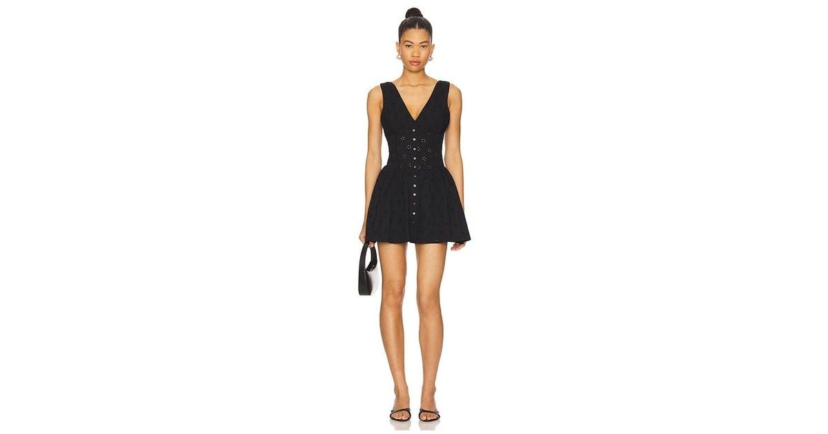Frankie's Bikinis Marley Eyelet Mini Dress in Black | Lyst Frankie's Bikinis Marley Eyelet Mini Dress in Black | Lyst