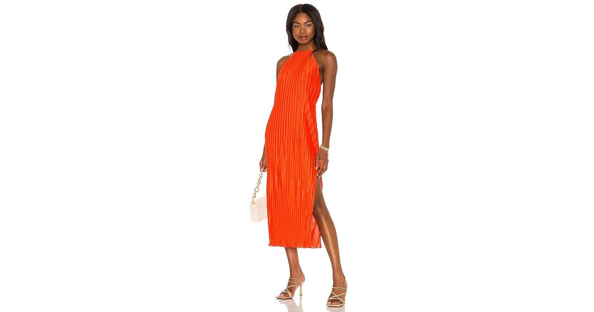house of harlow x revolve orange dress House Of Harlow Sparkly Orange Dress by House of Harlow 1960