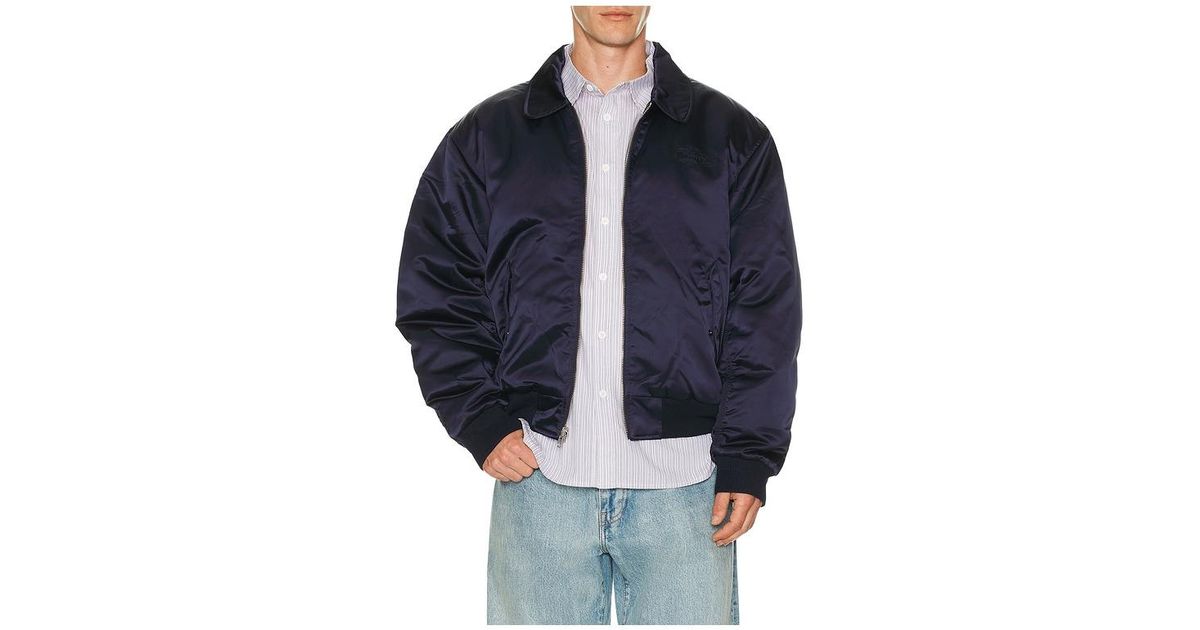 Huf Clothiers Reversible Flight Jacket in Blue for Men | Lyst