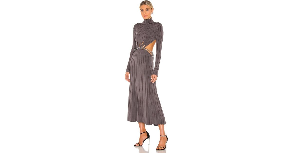 Dion Lee Chain Link Dress in Gray Lyst
