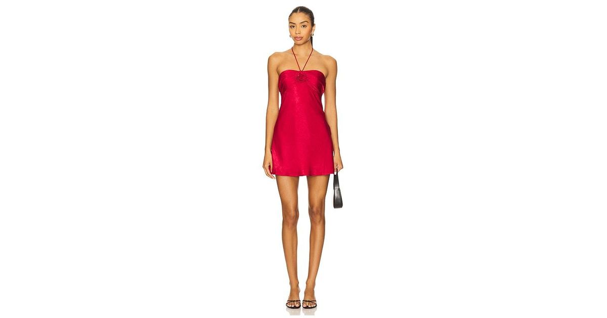 MORE TO COME Arie Mini Dress in Red | Lyst MORE TO COME Arie Mini Dress in Red | Lyst