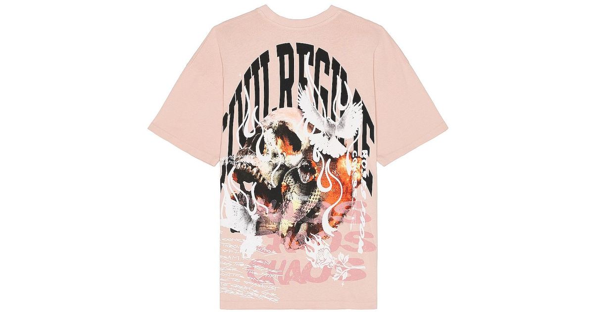 Civil Regime Fight Or Flight American Classic Oversized Tee in Pink for