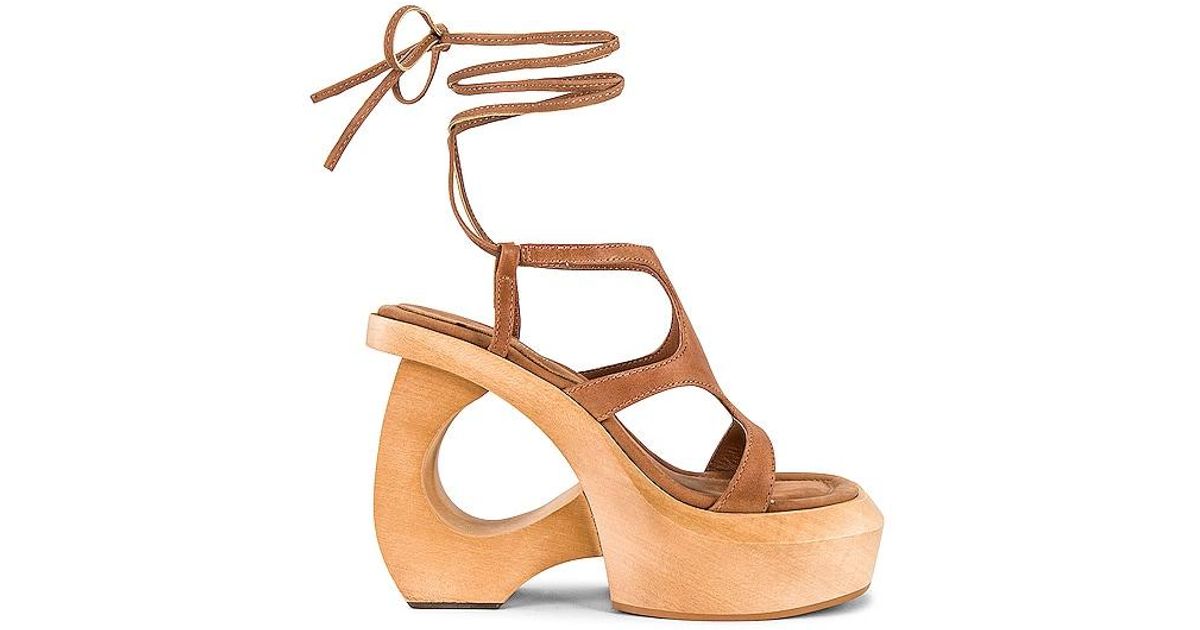 Jeffrey Campbell Idolize Wedge in Natural Lyst