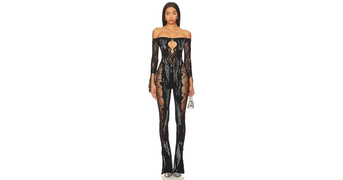 【関税込み】Poster Girl ブラック Adella ジャンプスーツ Poster Girl Adella Jumpsuit Shapewear Off The Shoulder