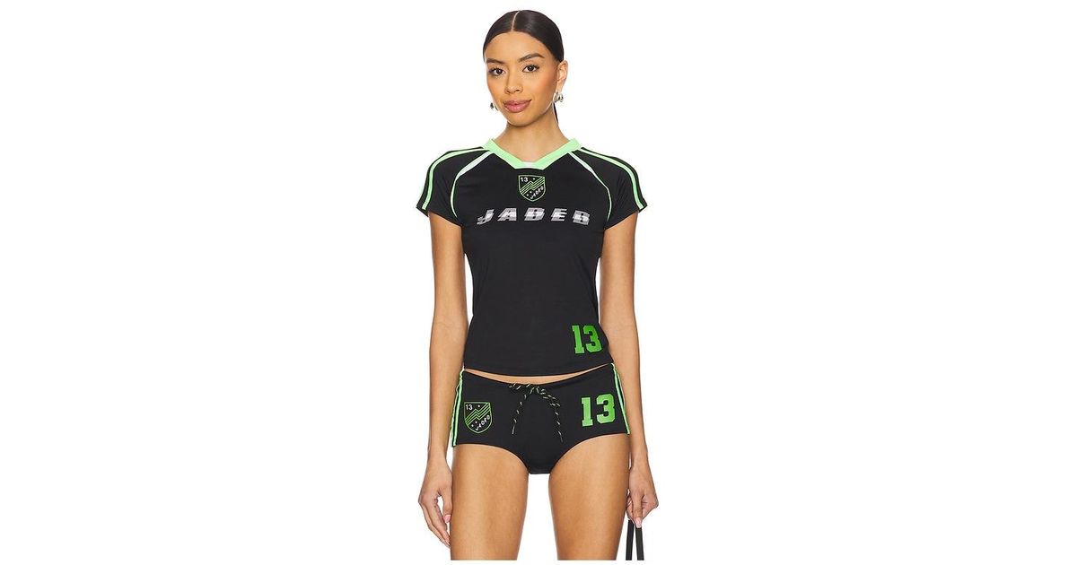 Jaded London Football Baby Tee | Lyst
