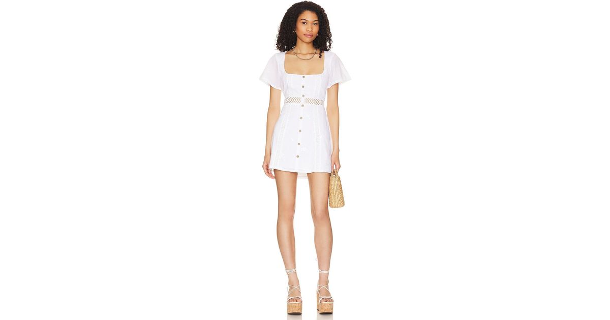 House of Harlow 1960 House Of Harlow X Revolve 1960 Della Mini Dress in White Lyst UK