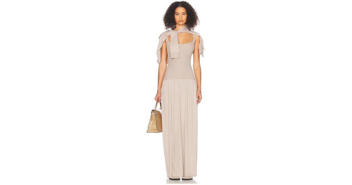lola knitted midi dress Mon Renn Bloom Knit Midi Dress in Mink Grey Lemon – Coco & Lola main image 0