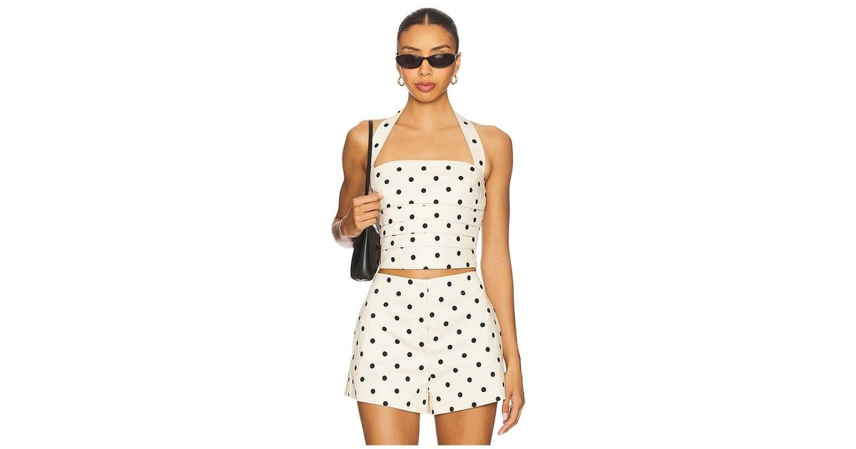L'academie Polina Top in White | Lyst
