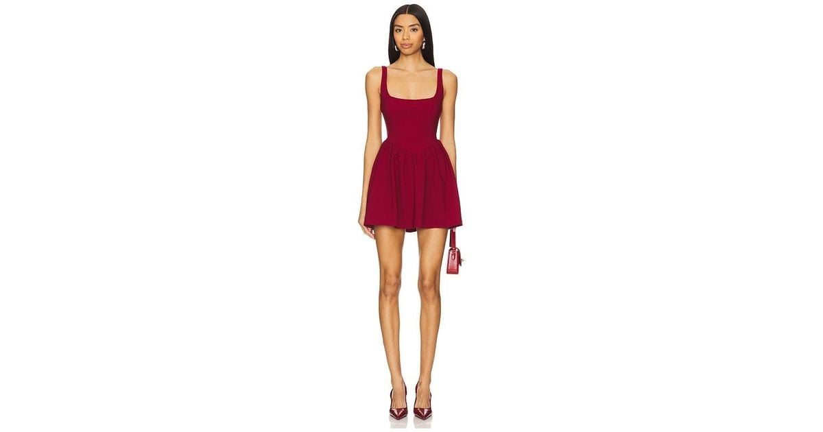 MORE TO COME Lorena Mini Dress in Red | Lyst