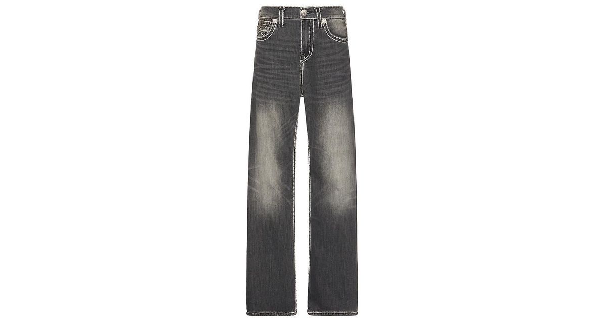 True Religion Super T Vinny Baggy Jeans in Gray for Men | Lyst