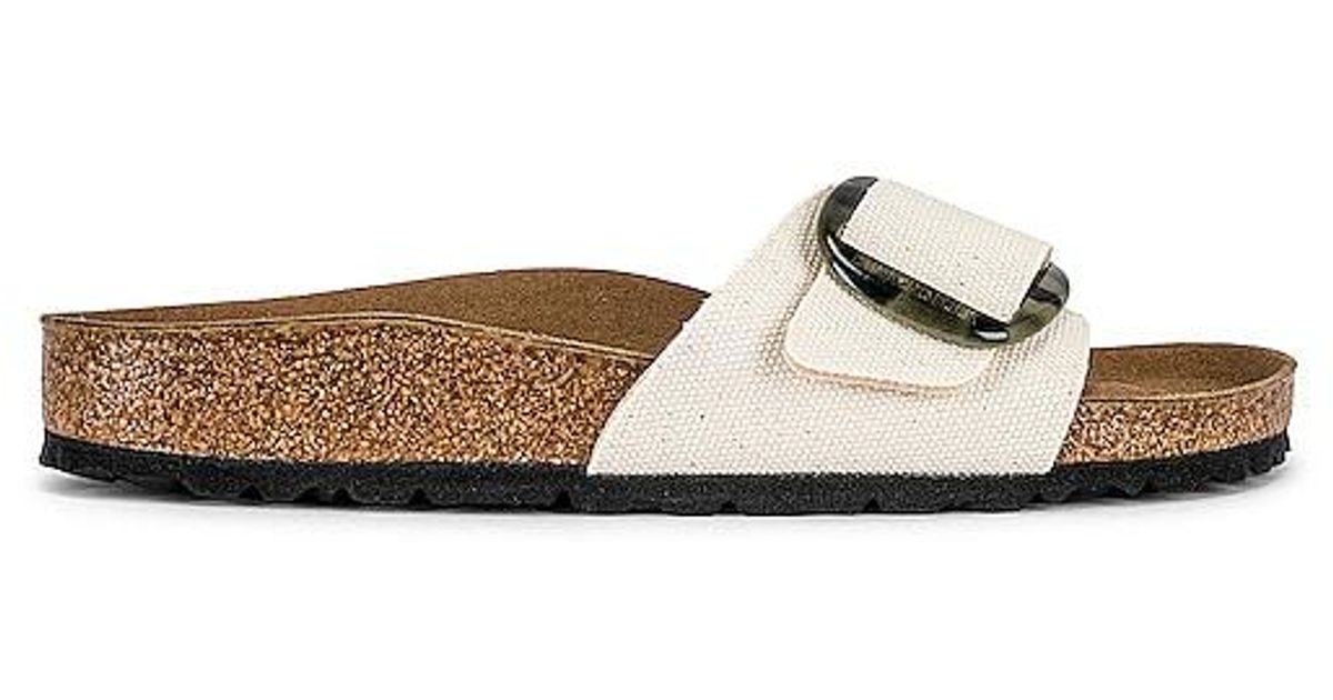 Birkenstock Madrid Vegan Big Buckle Sandal in White Lyst