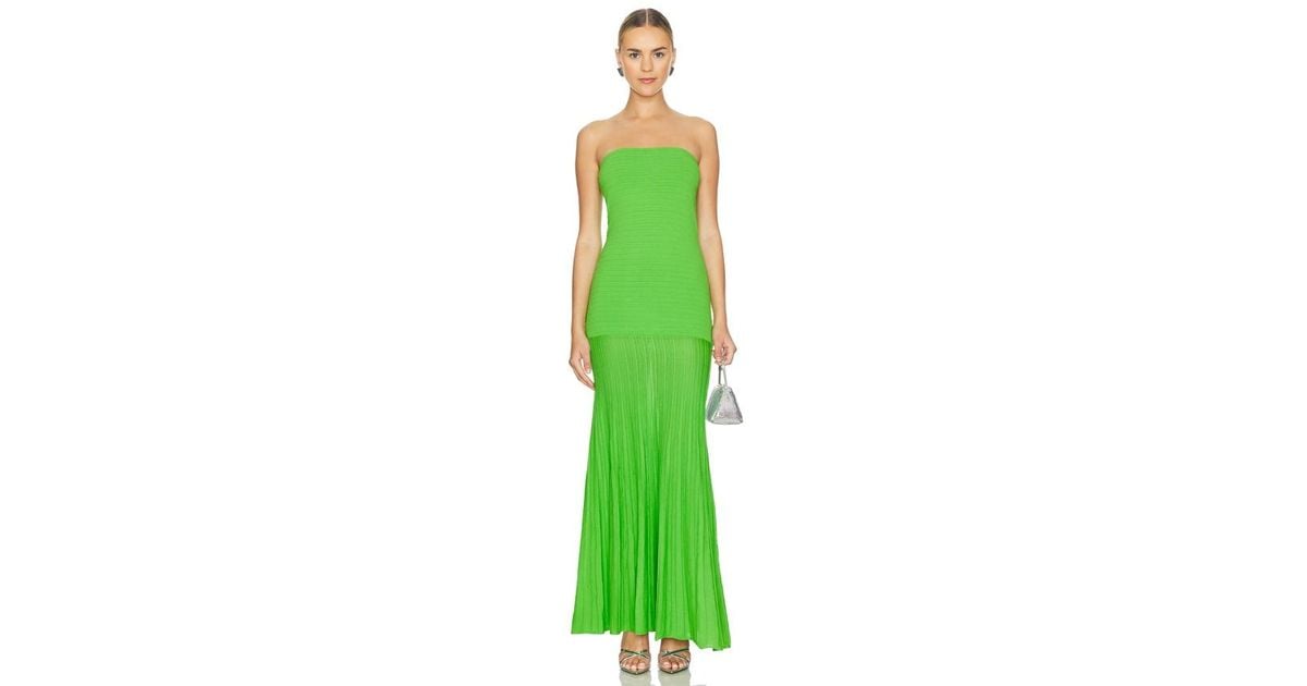 Line & Dot Arlo Tube Dress in Green | Lyst