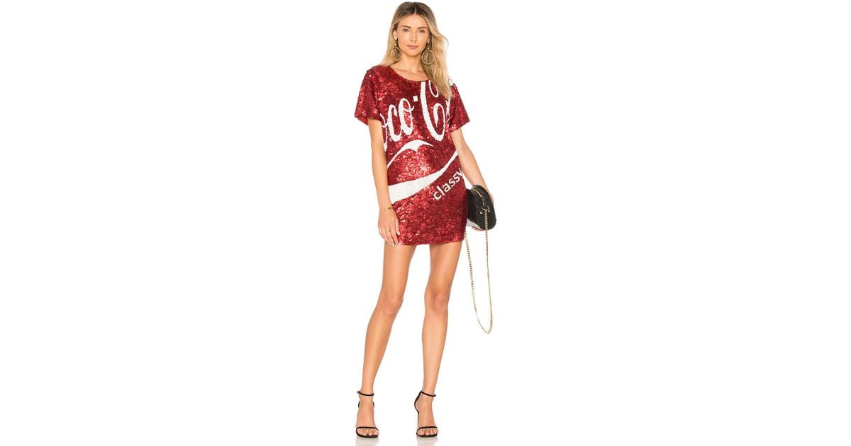 MuaMuaDolls Coco Cola Maxi Dress In Red Lyst