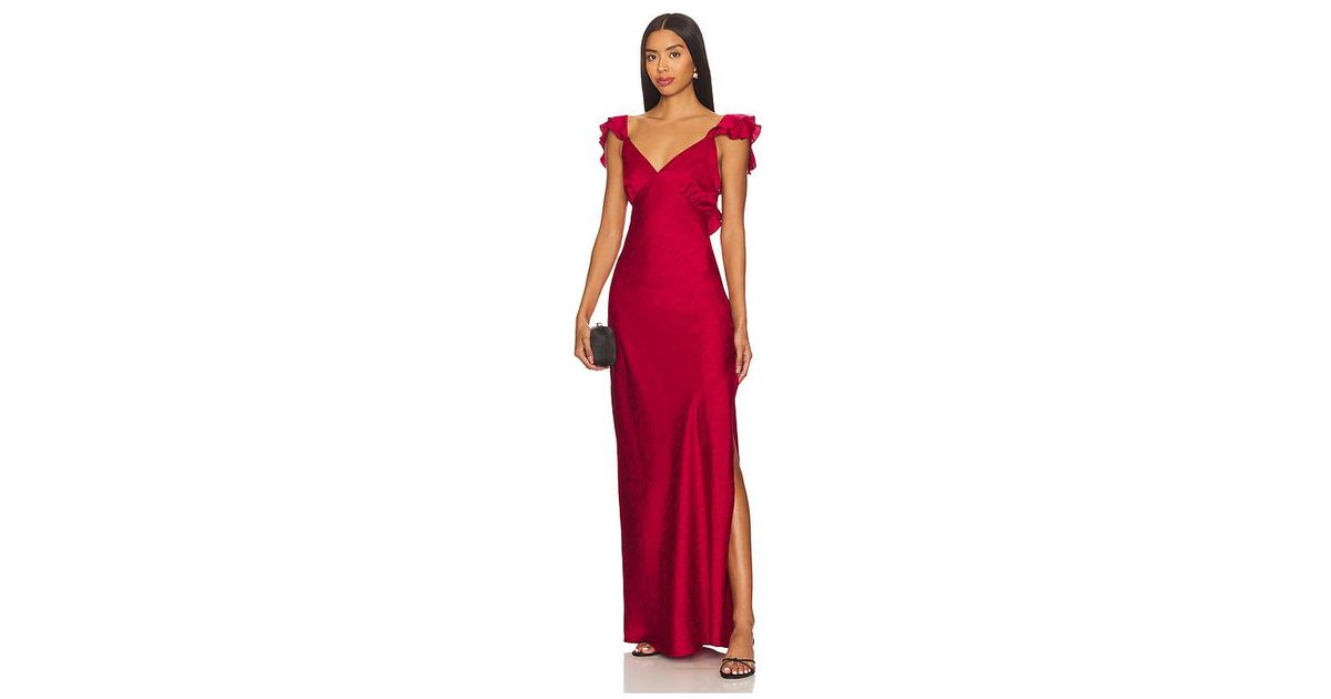 chinese dress ladies Wine Jeweled Top Maxi Dress with Open Back