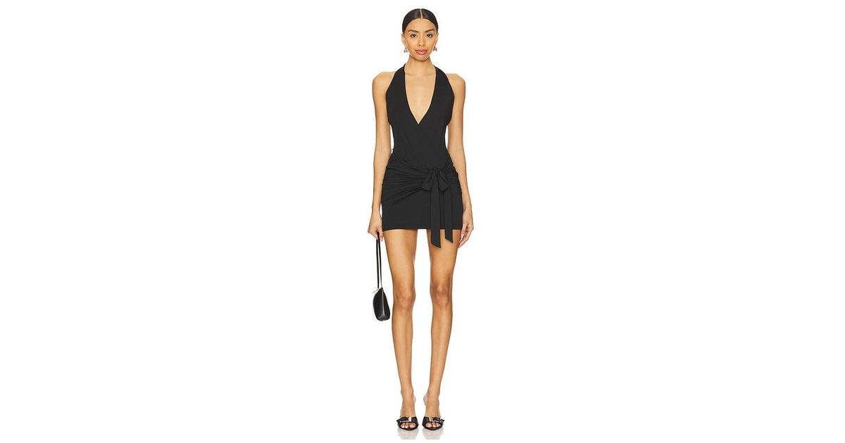 superdown chloe halter mini dress Superdown Chloe Halter Mini Dress