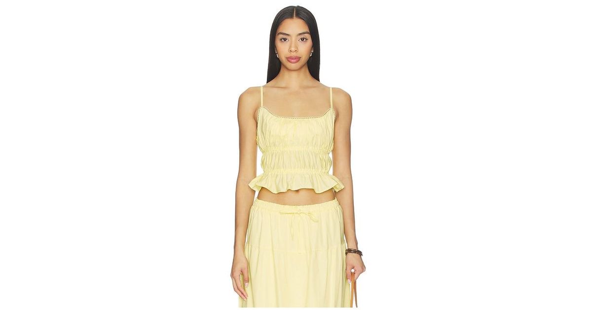 Peixoto Amelia Top in Natural | Lyst