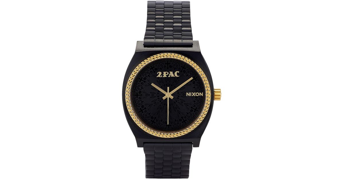 Time Teller 2PAC Collab Watch, Gold / Black