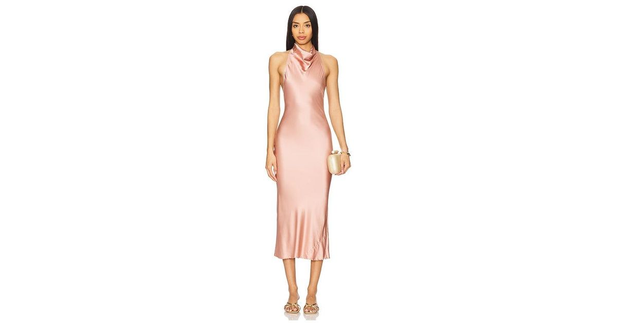 house of harlow pink satin dress House Of Harlow 1960 Chain Strap Satin Magenta Dress Size L