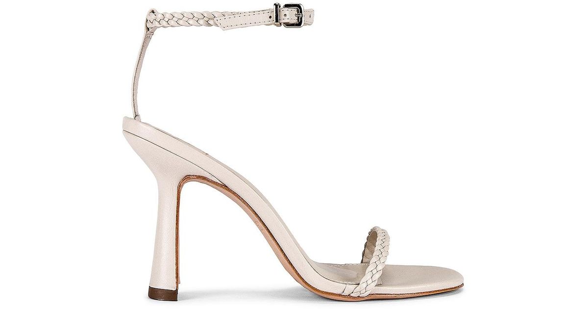 House of Harlow 1960 Leather X Revolve Braided Ankle Strap Heel in