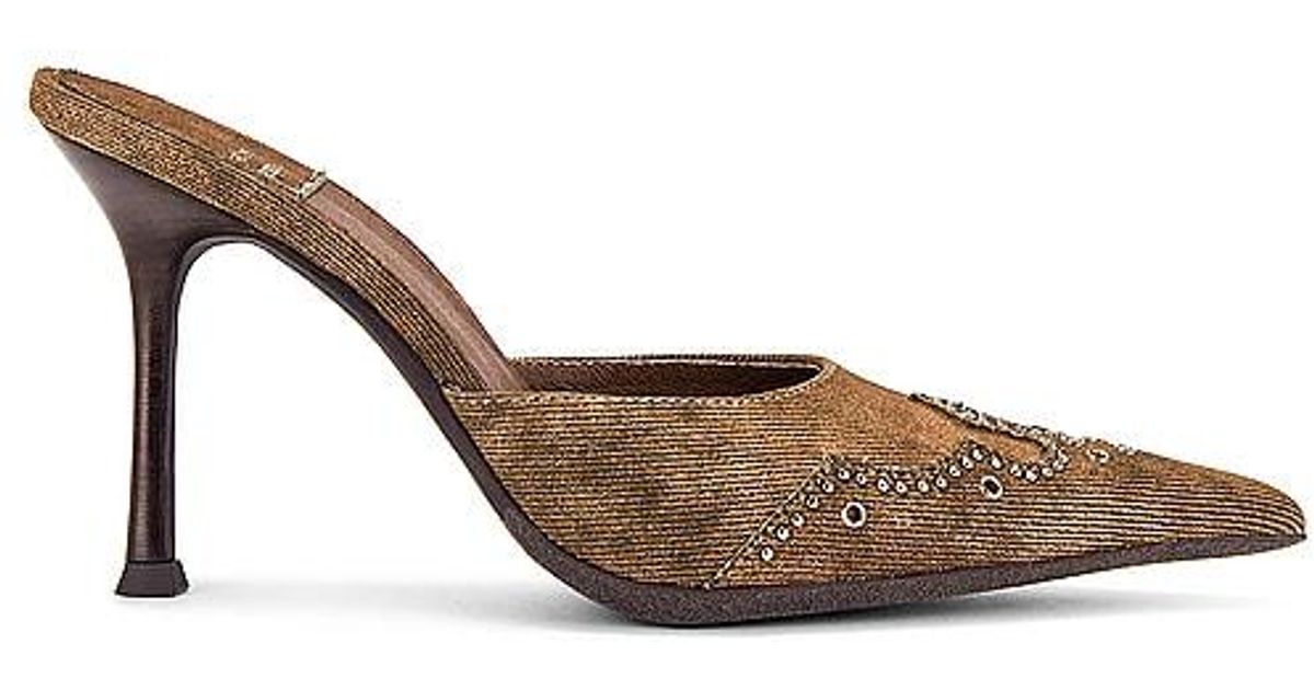 Jeffrey Campbell Bite-me Mule in Brown Lyst