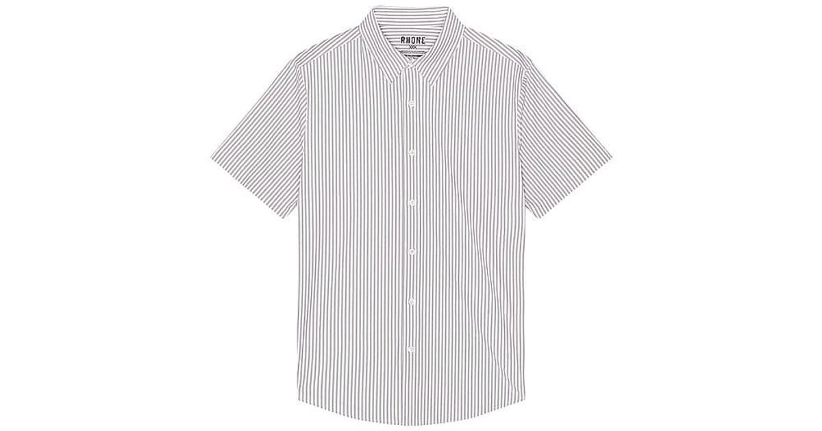 Rhone Commuter Short Sleeve Button Down Shirt in White for Men | Lyst