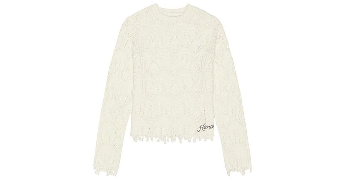 Honor The Gift Cable Sweater In White For Men Lyst UK