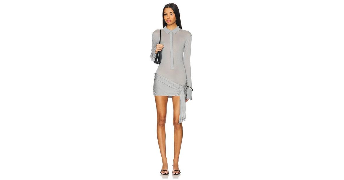 mesh dress short Short Asymmetric Dance Dress with Mesh Insets
