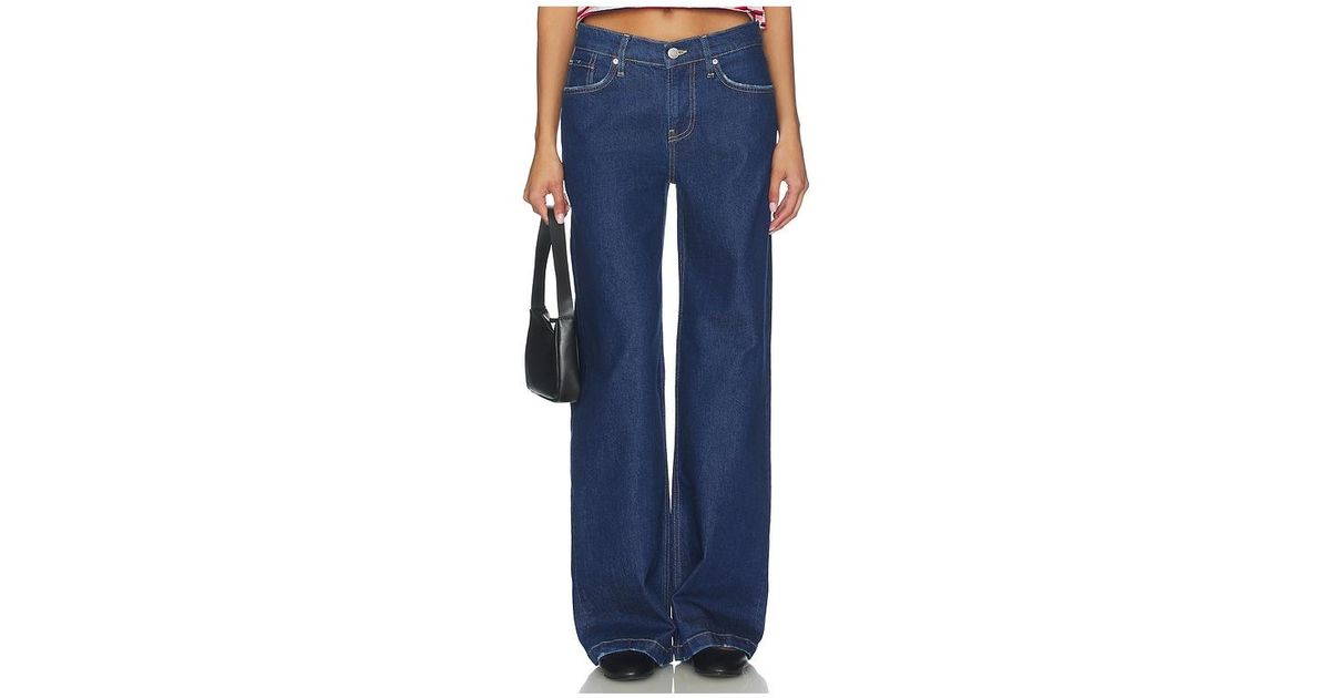 Low Key Rylee Hudson Jeans Rylee Low Rise Loose Jeans in Blue | Lyst