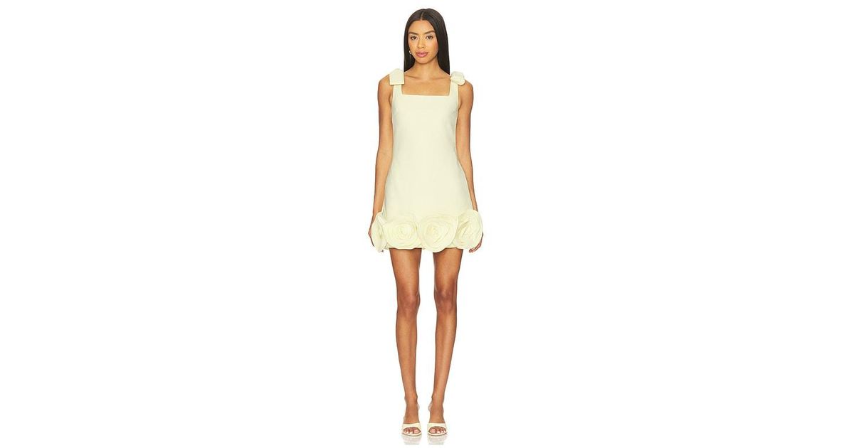 knee length dresses for ladies Self-Portrait - White Crepe 3D Sequin Flower Mini Dress