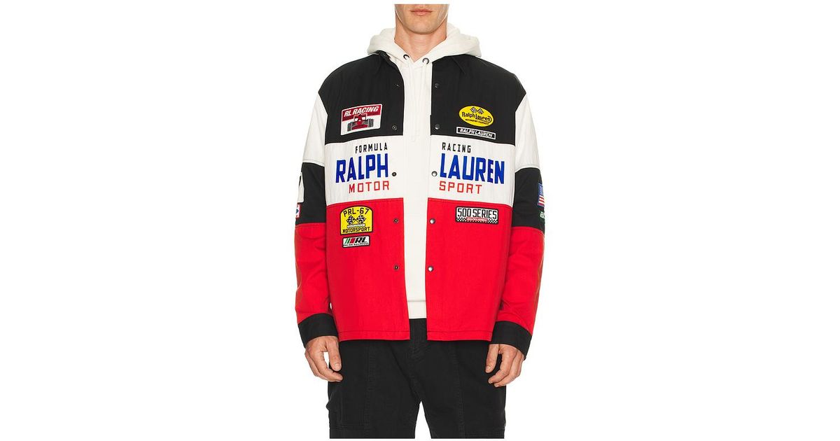 Alisier Ralph Racing Polo Ralph Lauren Nylon Colorblock Rl Racing Sport Shirt in Red for Men ...