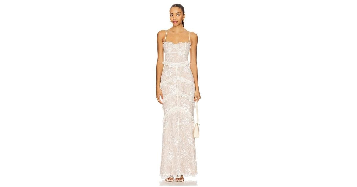 picc line dressing MAJORELLE FLORAL TIER DRESS IN LILAC main image 0