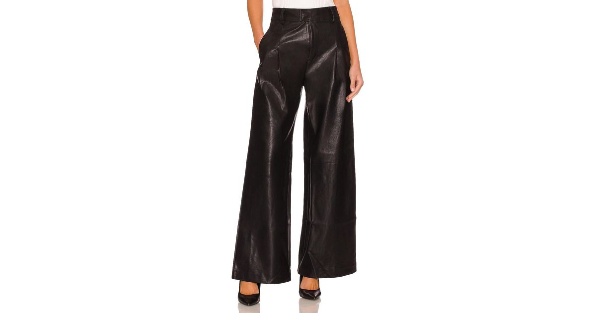 Line & Dot Synthetic Mika Faux Leather Pant in Black | Lyst