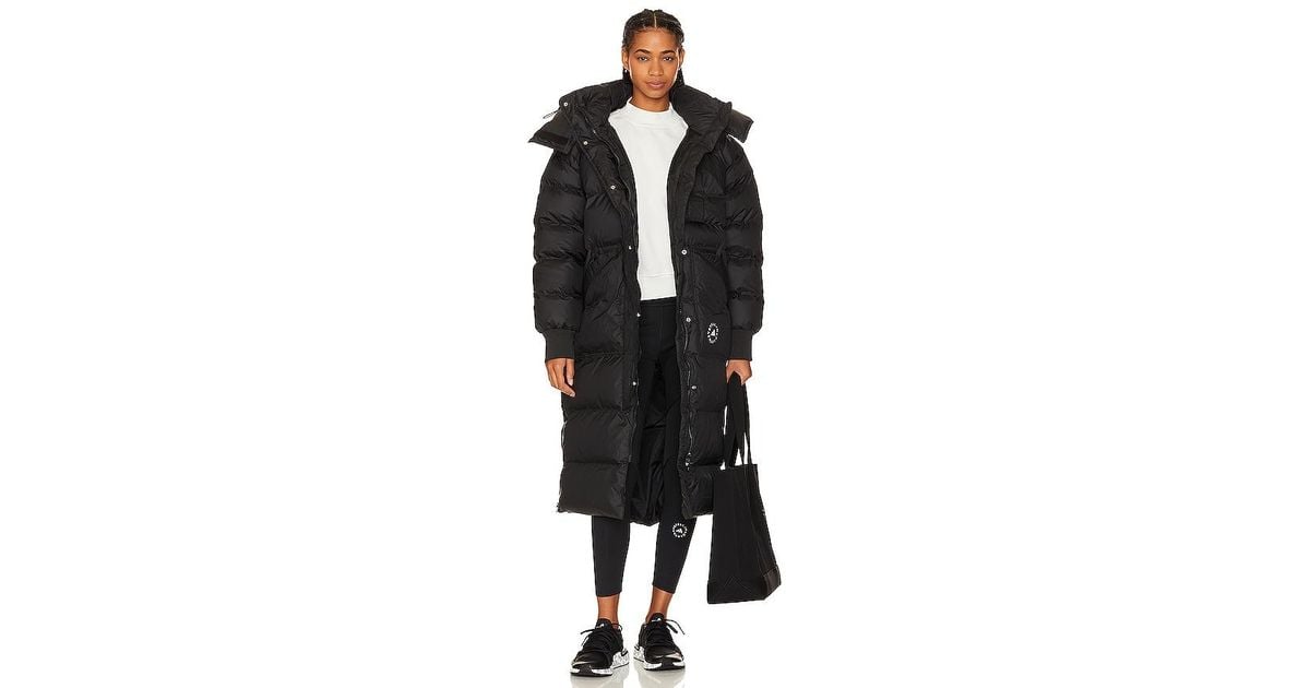 adidas By Stella McCartney True Nature Long Padded Jacket in Black