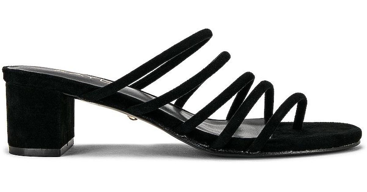 RAYE Suede Mindy Heel in Black | Lyst